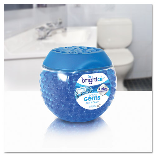 Scent Gems Odor Eliminator, Cool And Clean, Blue, 10 Oz Jar, 6-carton