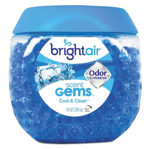Scent Gems Odor Eliminator, Cool And Clean, Blue, 10 Oz Jar, 6-carton