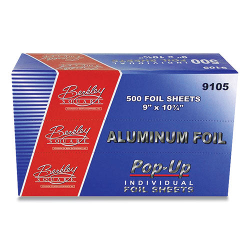 Pop-up Aluminum Foil, 9" X 10", 500 Sheets-pack, 6 Packs-carton