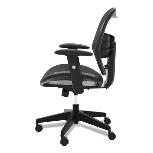 Vl534 Mesh High-back Task Chair, Supports Up To 250 Lb, 18" To 22" Seat Height, Black