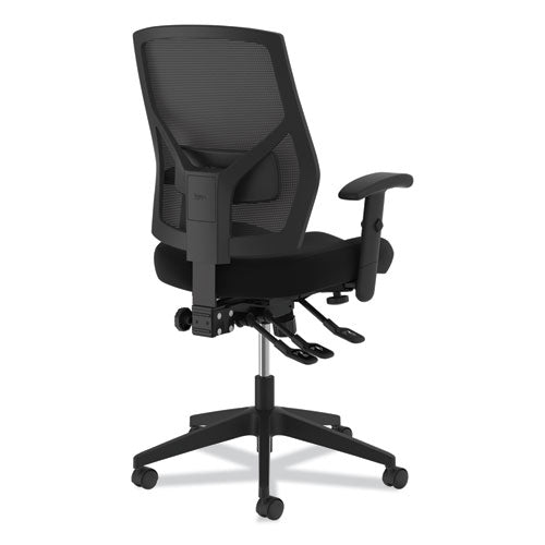 Crio High-back Task Chair With Asynchronous Control, Supports Up To 250 Lb, 18" To 22" Seat Height, Black