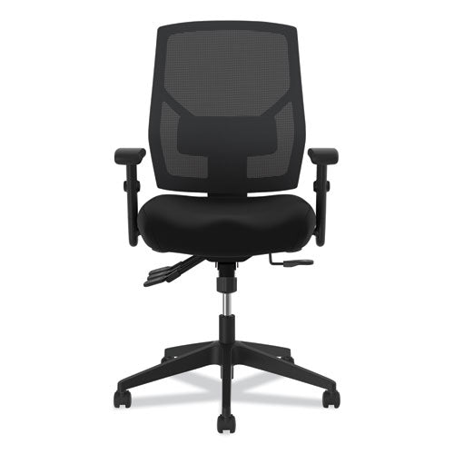 Crio High-back Task Chair With Asynchronous Control, Supports Up To 250 Lb, 18" To 22" Seat Height, Black