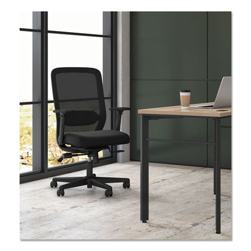 Exposure Mesh High-back Task Chair, Supports Up To 250 Lb, 18" To 21.5" Seat Height, Black