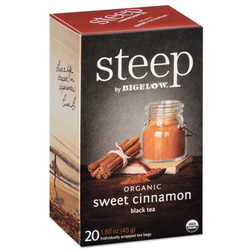 Steep Tea, Sweet Cinnamon Black Tea, 1.6 Oz Tea Bag, 20-box