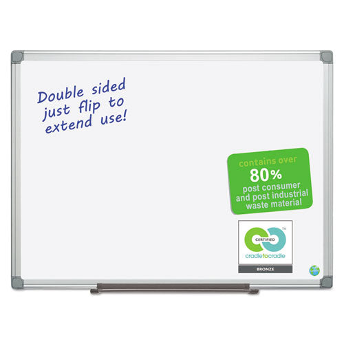 Earth Easy-clean Dry Erase Board, White-silver, 36x48