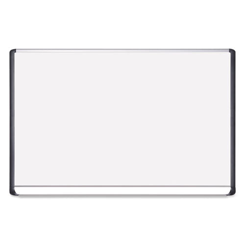 Porcelain Magnetic Dry Erase Board, 48x72, White-silver