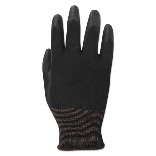 Pu Palm Coated Gloves, Black, Size 10 (x-large), 1 Dozen