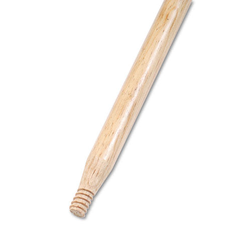 Heavy-duty Threaded End Lacquered Hardwood Broom Handle, 1 1-8" Dia. X 60 Long