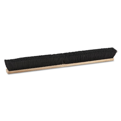 Floor Brush Head, 3" Black Polypropylene Bristles, 36" Brush