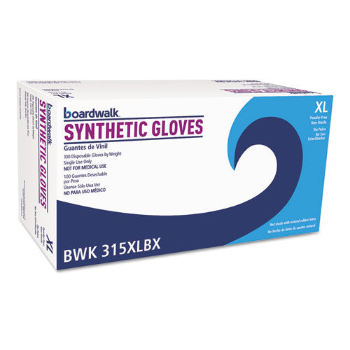 Powder-free Synthetic Vinyl Gloves, X-large, Cream, 4 Mil, 1000-carton
