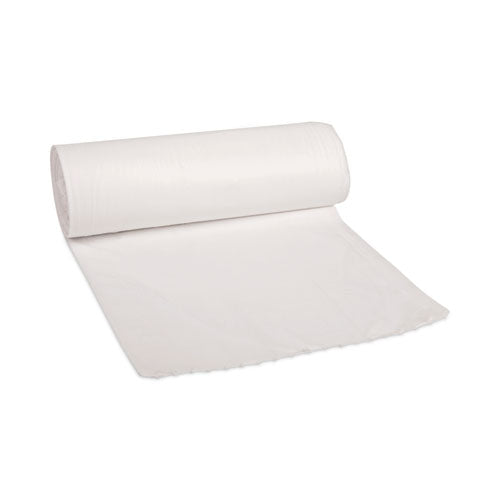 Low Density Repro Can Liners, 55 Gal, 0.63 Mil, 38" X 58", White, 10 Bags-roll, 10 Rolls-carton