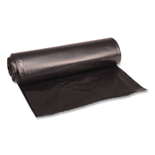 Low Density Repro Can Liners, 33 Gal, 1.6 Mil, 33" X 39", Black, 10 Bags-roll, 10 Rolls-carton
