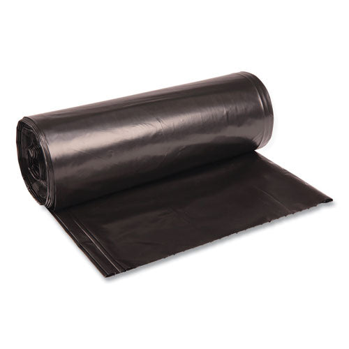 Low Density Repro Can Liners, 60 Gal, 2 Mil, 38" X 58", Black, 10 Bags-roll, 10 Rolls-carton