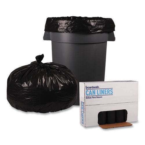 Low Density Repro Can Liners, 60 Gal, 2 Mil, 38" X 58", Black, 10 Bags-roll, 10 Rolls-carton