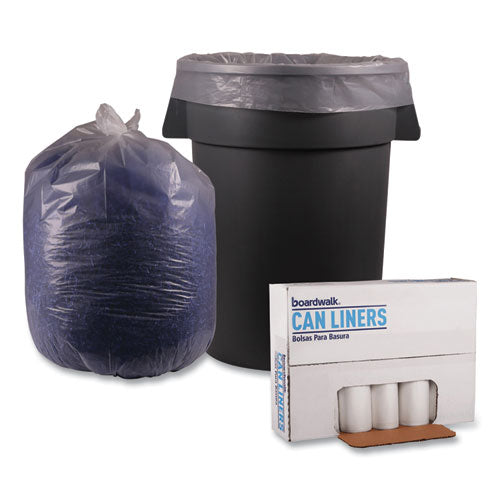 Low Density Repro Can Liners, 56 Gal, 1.1 Mil, 43" X 47", Clear, 10 Bags-roll, 10 Rolls-carton