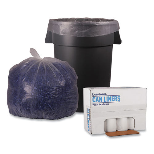 Low Density Repro Can Liners, 45 Gal, 1.4 Mil, 40" X 46", Clear, 10 Bags-roll, 10 Rolls-carton