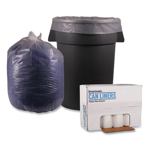 Low Density Repro Can Liners, 56 Gal, 1.4 Mil, 43" X 47", Clear, 10 Bags-roll, 10 Rolls-carton