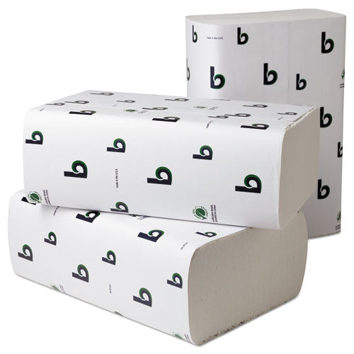 Boardwalk Green Multifold Towels, 9.13 X 9.5, Natural, 250-pack, 16 Packs-carton