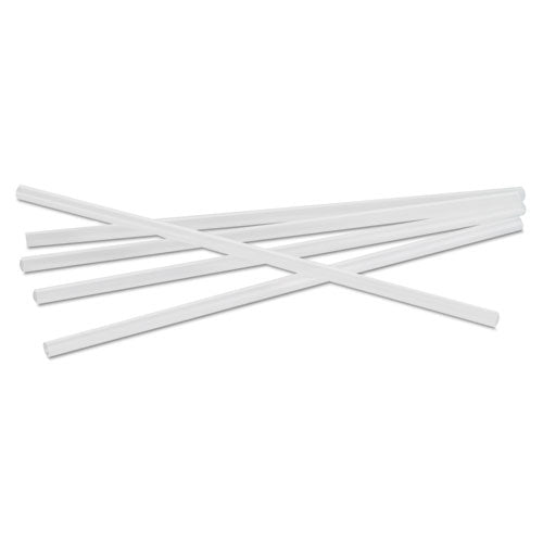 Jumbo Straws, 7.75", Plastic, Translucent, Unwrapped, 250-pack, 50 Packs-carton