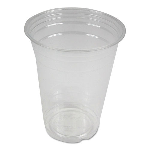 Clear Plastic Cold Cups, 16 Oz, Pet, 20 Cups-sleeve, 50 Sleeves-carton