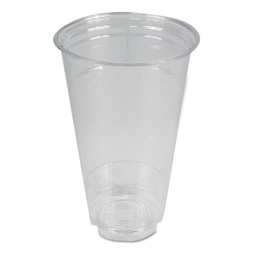Clear Plastic Cold Cups, 24 Oz, Pet, 12 Cups-sleeve, 50 Sleeves-carton