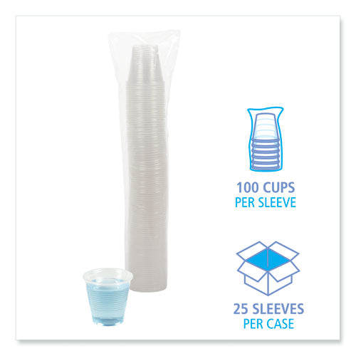 Translucent Plastic Cold Cups, 5 Oz, Polypropylene, 25 Cups-sleeve, 100 Sleeves-carton