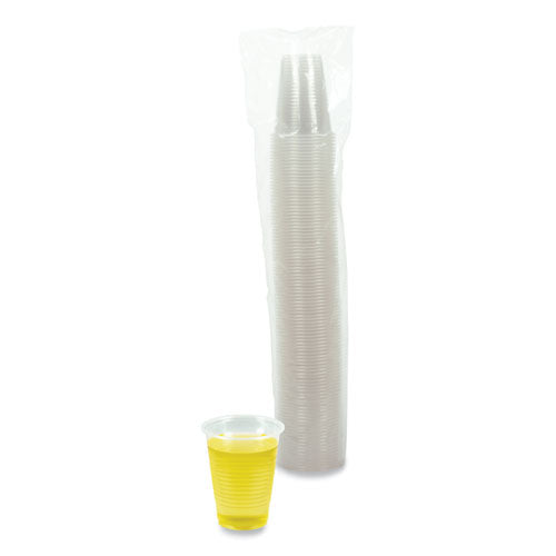 Translucent Plastic Cold Cups, 7 Oz, Polypropylene, 100-pack