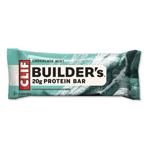 Builders Protein Bar, Chocolate Mint, 2.4 Oz Bar, 12 Bars-box