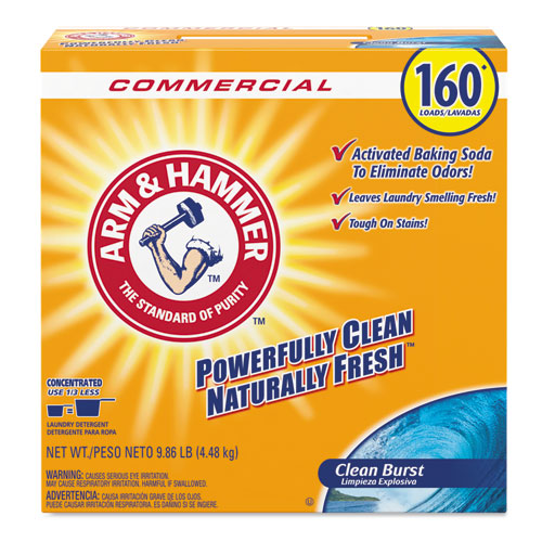 Powder Laundry Detergent, Clean Burst, 9.86 Lb Box, 3-carton