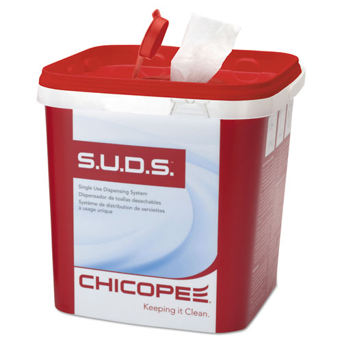 S.u.d.s. Single Use Dispensing System Towels For Quat, 10 X 12, Unscented, White, 110-roll, 6 Rolls-carton