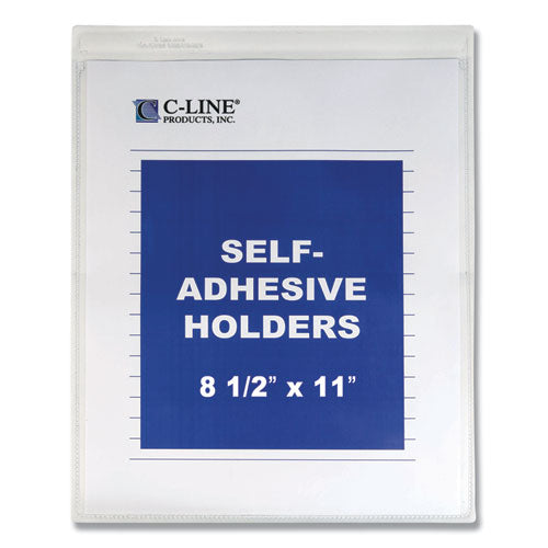 Self-adhesive Shop Ticket Holders, Super Heavy, 15 Sheets, 8 1-2 X 11, 50-box