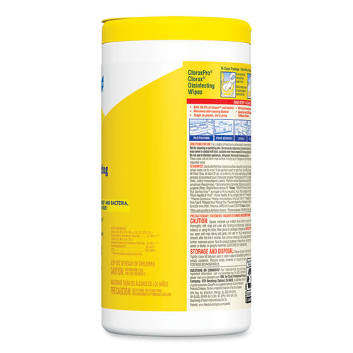 Disinfecting Wipes, 7 X 8, Lemon Fresh, 75-canister