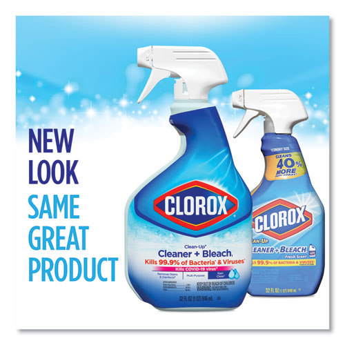 Clean-up Cleaner + Bleach, 32 Oz Spray Bottle, Fresh Scent, 9-carton