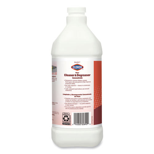 Professional Floor Cleaner And Degreaser Concentrate, 1 Gal Bottle, 4-carton