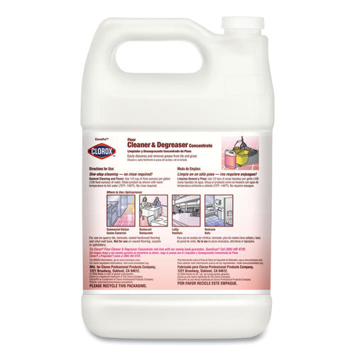 Professional Floor Cleaner And Degreaser Concentrate, 1 Gal Bottle
