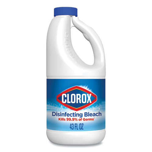 Regular Bleach With Cloromax Technology, 43 Oz Bottle, 6-carton
