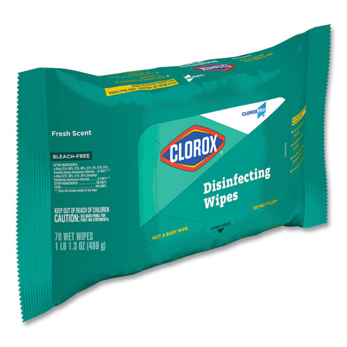 Disinfecting Wipes, On The Go Pack, 7.25 X 7, Fresh Scent, 70-pack, 9 Packs-carton
