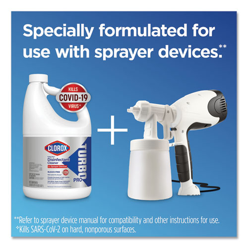 Turbo Pro Disinfectant Cleaner For Sprayer Devices, 121 Oz Bottle