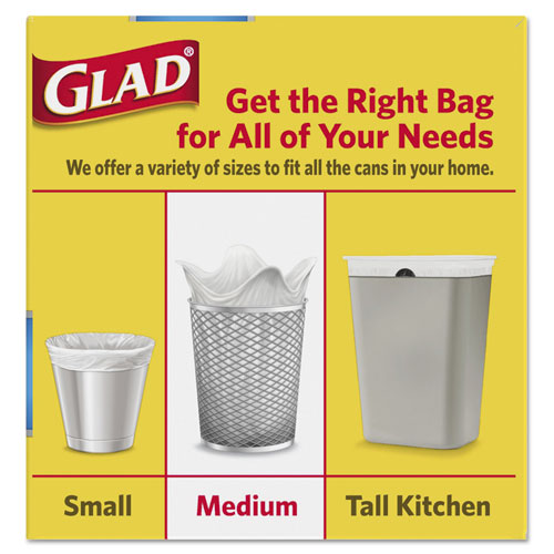 Odorshield Medium Quick-tie Trash Bags, 8 Gal, 0.57 Mil, 21.63 X