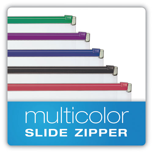 Expanding Zipper Binder Pocket, 11 X 8.5, Assorted Colors, 5-pack