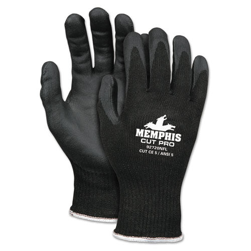 Cut Pro 92720nf Gloves, Large, Black, Hppe-nitrile Foam