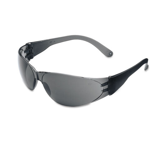 Checklite Scratch-resistant Safety Glasses, Gray Lens, 12-box