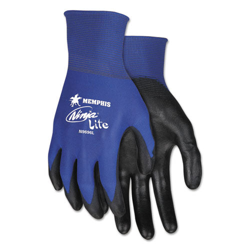 Ultra Tech Tactile Dexterity Work Gloves, Blue-black, X-large, 1 Dozen