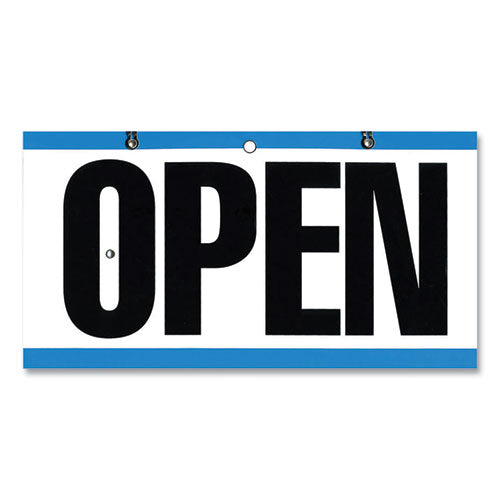 Open-closed Outdoor Sign, 11.6 X 6", Blue-white-black