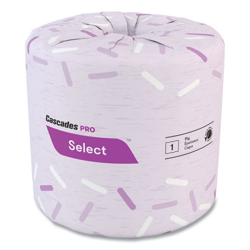 Select Standard Bath Tissue, 1-ply, White, 4.3 X 3.25, 1210-roll, 80 Roll-carton