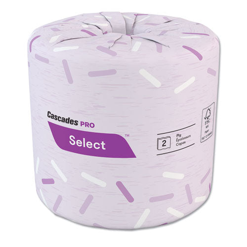 Select Standard Bath Tissue, 2-ply, White, 4 X 3, 500 Sheets-roll, 96 Rolls-carton