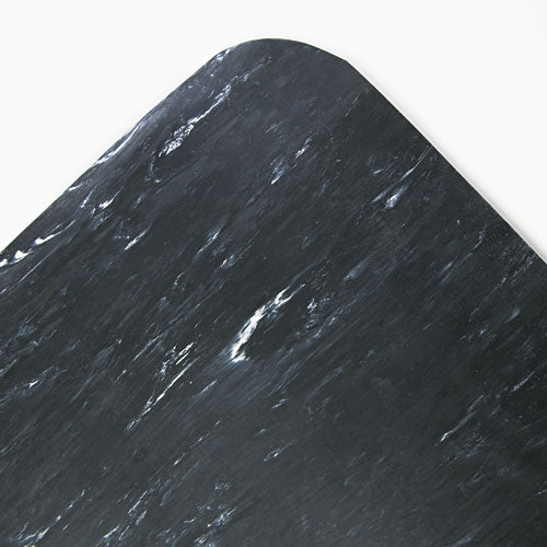 Cushion-step Surface Mat, 36 X 60, Spiffy Vinyl, Black