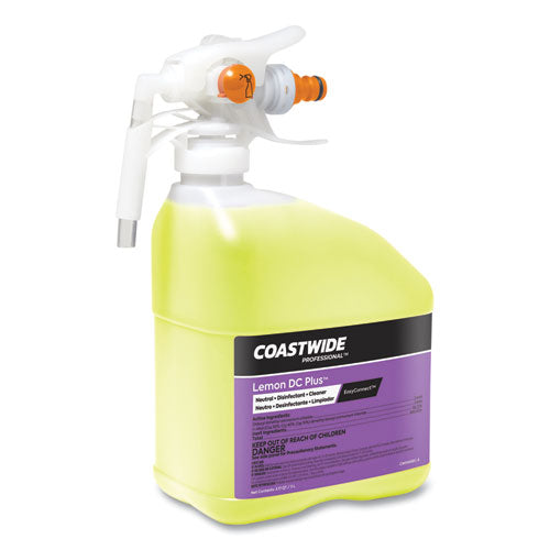 Dc Plus Neutral Disinfectant-cleaner Concentrate For Easyconnect Systems, Lemon Scent, 3.17 Qt Bottle, 2-carton