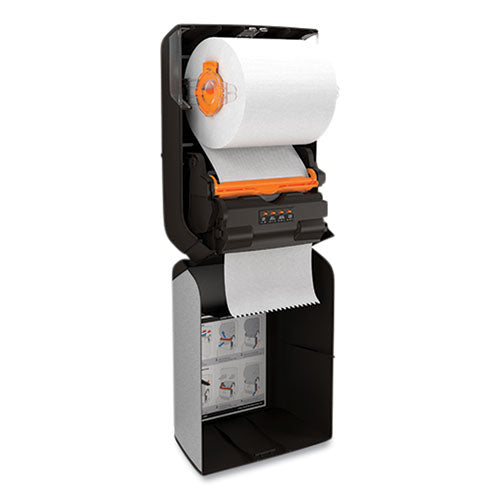 J-series Automatic Touchless Hardwound Paper Towel Dispenser, 12.32 X 9.34 X 16.67, Black-metallic
