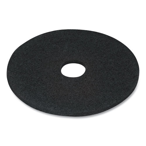 Stripping Floor Pads, 17" Diameter, Black, 5-carton